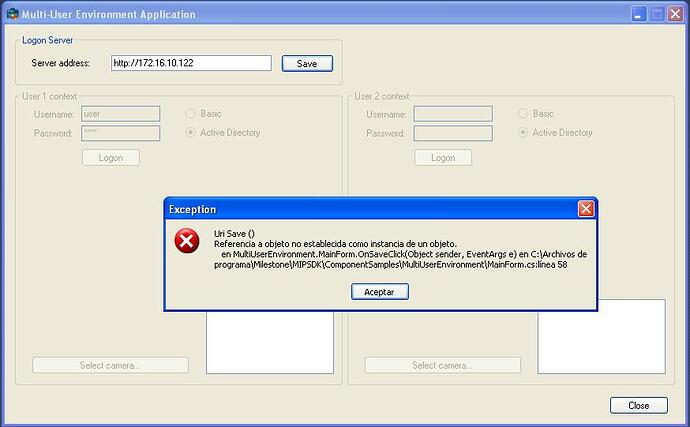Multi-User Environment Error