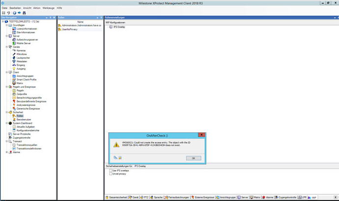 2018R3 Management ClientException