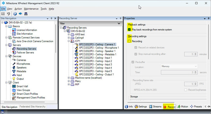 2023-08-16 08_55_01-Milestone XProtect Management Client 2023 R2