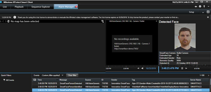 Alarm plugin render plugin
