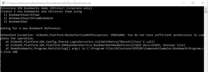 DemoClient on Samples