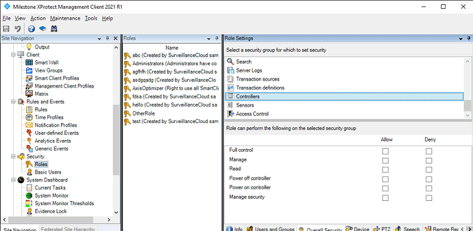 Milestone XProtect Management Client 2021 R1 12-08-2021 09_01_48